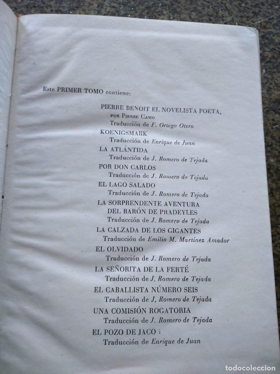 Libros de segunda mano: PIERRE BENOIT -- TOMO I - NOVELAS -- PLANETA 1958 -- - Foto 2