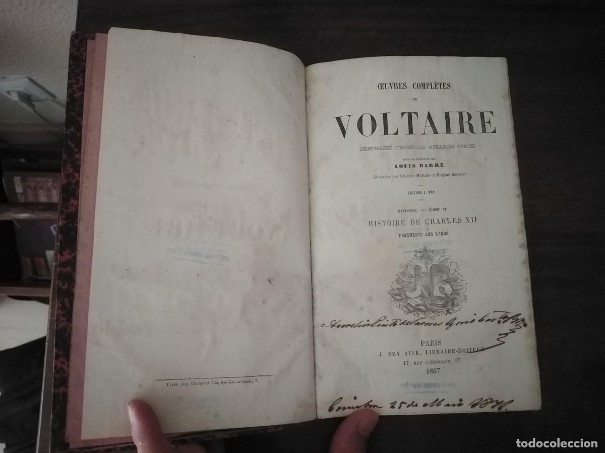 Libros de segunda mano: Obras completas de Voltaire. Par&iacute;s 1857. Francia. - Foto 4
