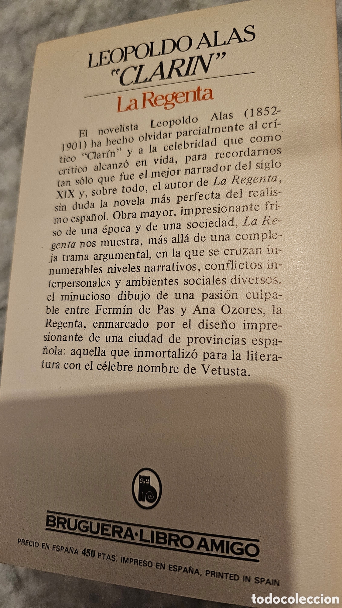 Libros de segunda mano: La Regenta (1982). Leopoldo Alas Clar&iacute;n - Foto 2