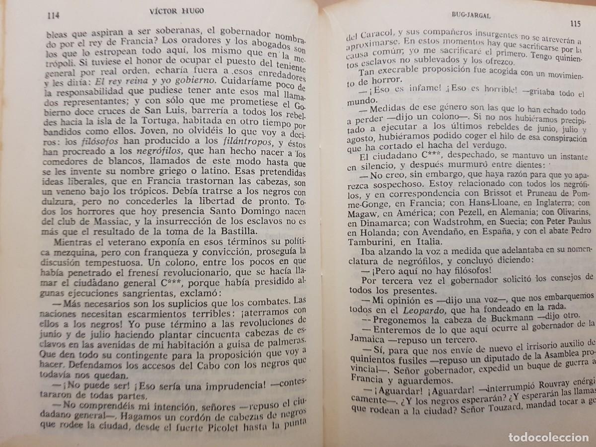 Libros de segunda mano: VICTOR HUGO - BUG-JARGAL - ED. LORENZANA - A&Ntilde;O 1969 - 2&ordf; EDICI&Oacute;N - Foto 7