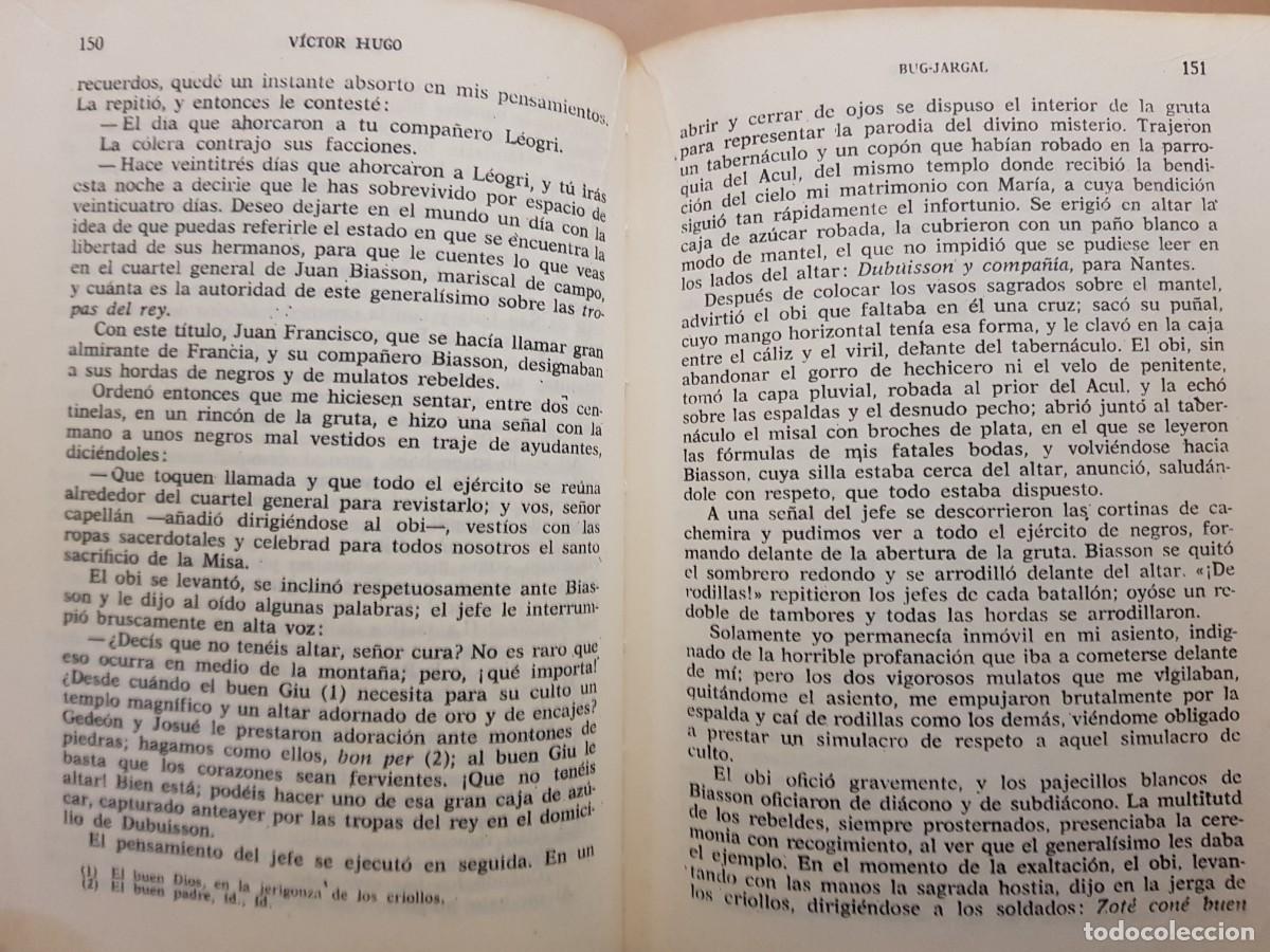 Libros de segunda mano: VICTOR HUGO - BUG-JARGAL - ED. LORENZANA - A&Ntilde;O 1969 - 2&ordf; EDICI&Oacute;N - Foto 8