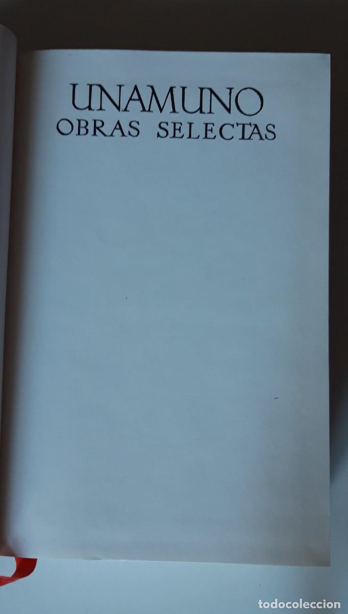 Libros de segunda mano: Obras selectas de Don Miguel de Unamuno - Foto 1
