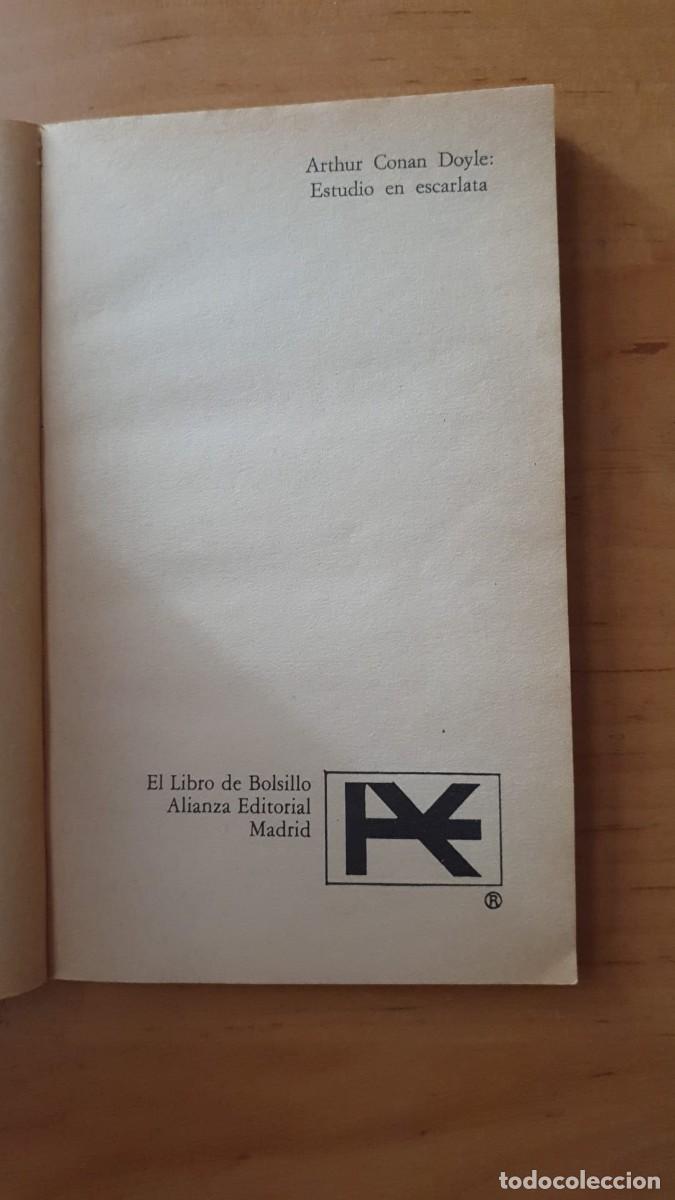 Libros de segunda mano: Estudio en Escarlata de Arthur Conan Doyle - Foto 2