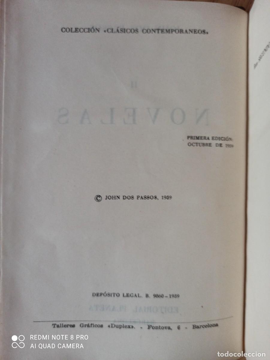 Libros de segunda mano: NOVELAS (JOHN DOS PASSOS) - EDITORIAL PLANETA [1&ordf;EDICI&Oacute;N 1959] - Foto 5