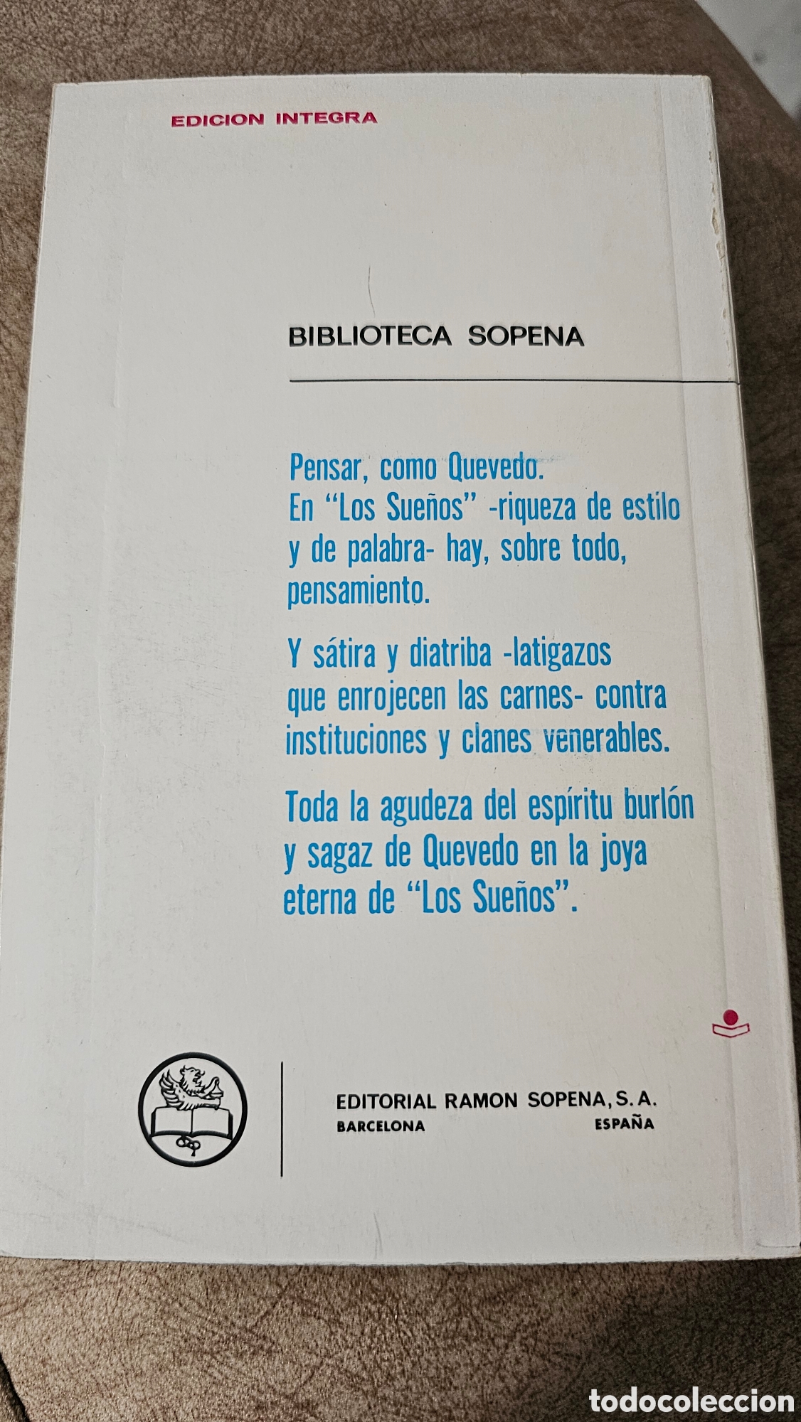 Libros de segunda mano: Los sue&ntilde;os de Quevedo - Foto 2