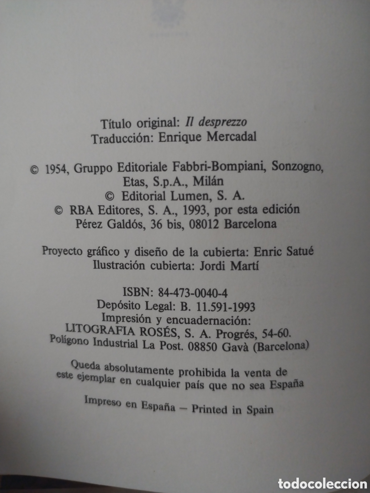 Libros de segunda mano: Libro Alberto Moravia - Foto 4