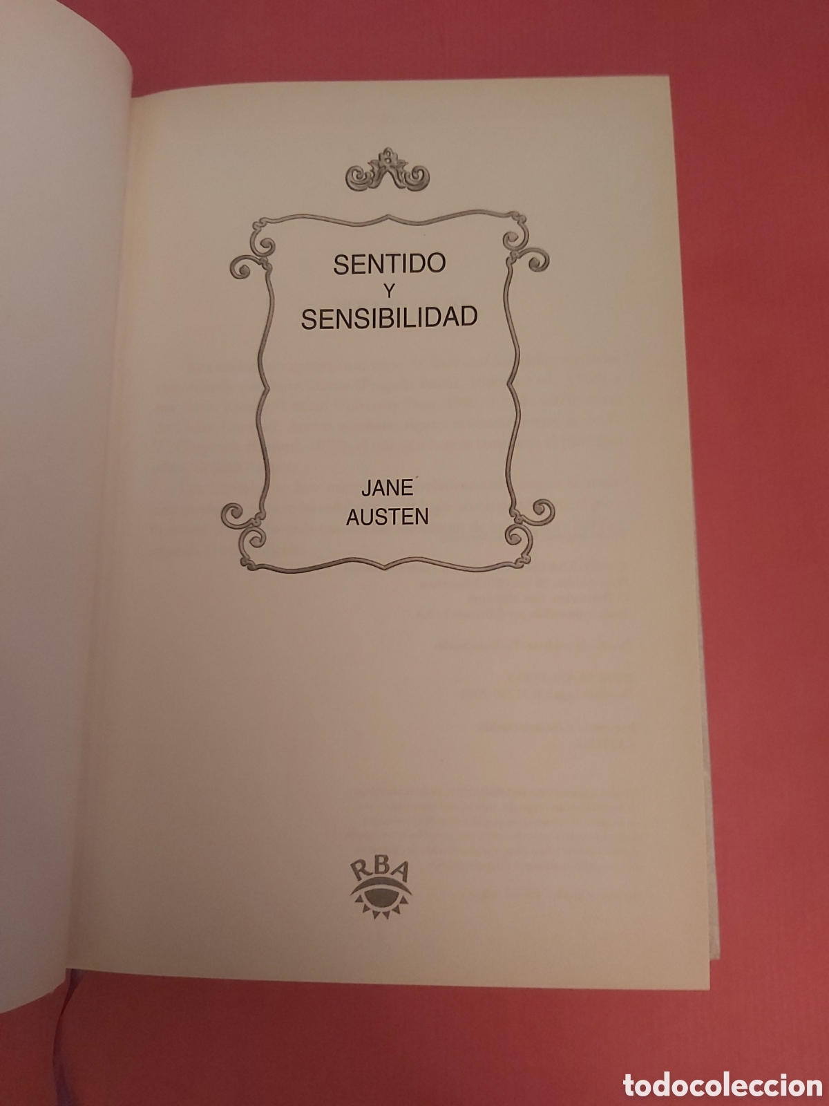 Libros de segunda mano: SENTIDO Y SENSIBILIDAD # JANE AUSTEN # RBA 2003 - Foto 2