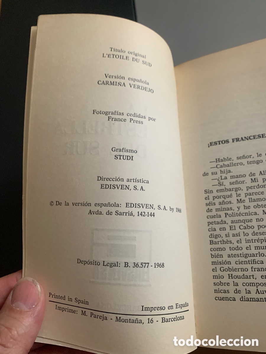 Libros de segunda mano: JULIO VERNE. LA ESTRELLA DEL SUR. 1968 - Foto 4