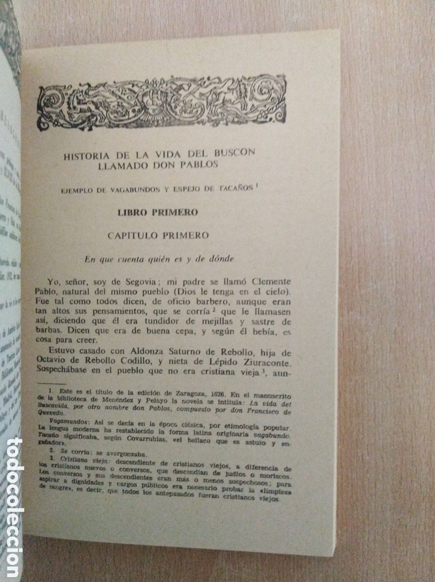 Libros de segunda mano: VIDA DEL BUSC&Oacute;N. Francisco de Quevedo. Cl&aacute;sicos Ebro - Foto 8