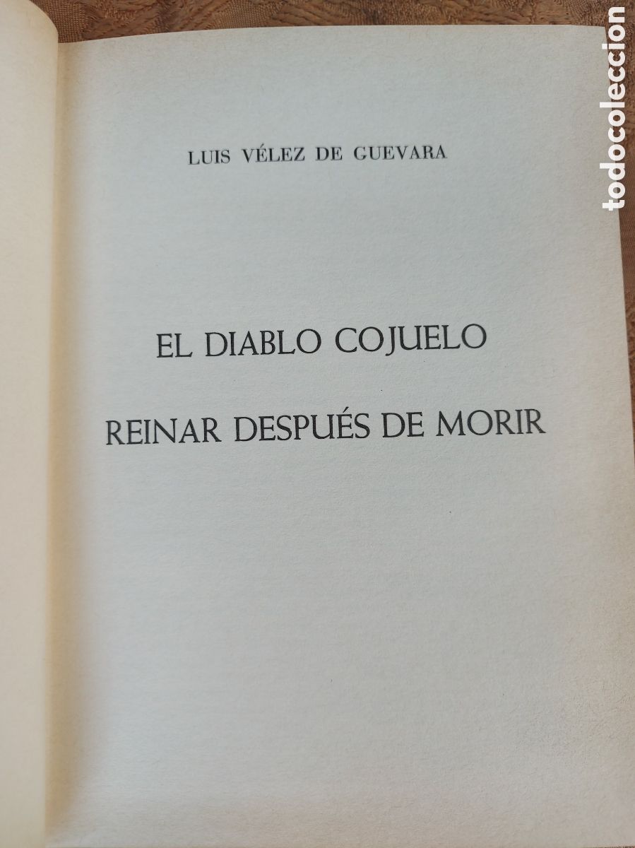 Libros de segunda mano: EL DIABLO COJUELO a&ntilde;o 1992 - Foto 4