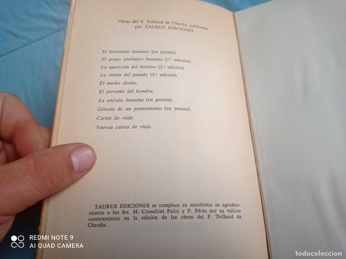 Libros de segunda mano: LA VISION DEL PASADO / P.TEILHARD DE CHARDIN / GV 57 / TAURUS - Foto 6