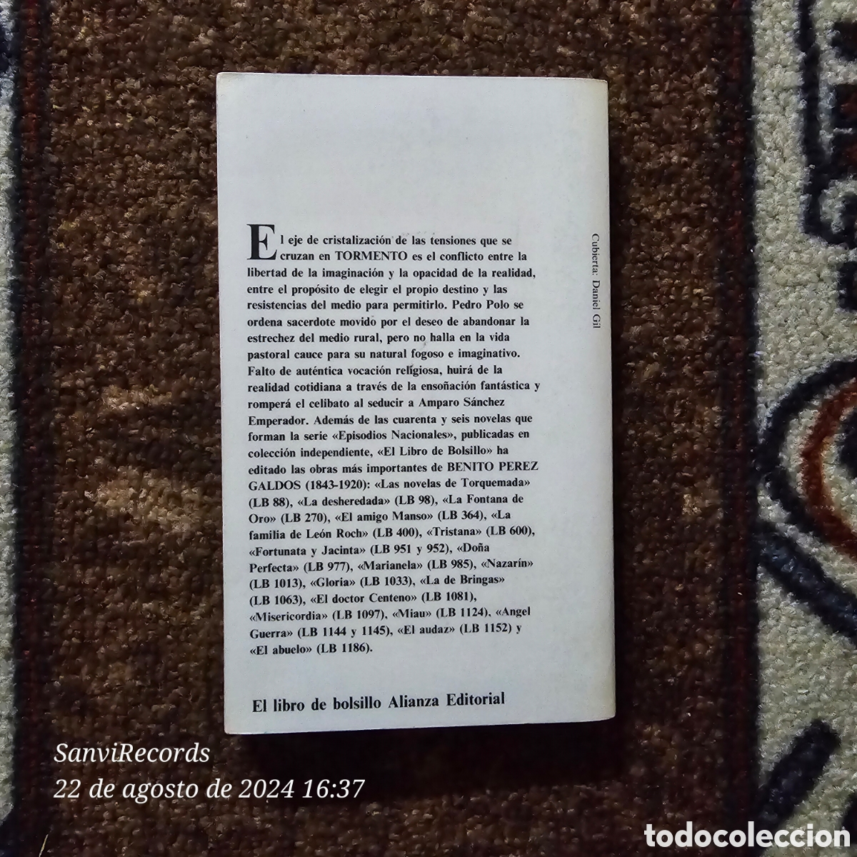Libros de segunda mano: TORMENTA (BENITO P&Eacute;REZ GALDOS) (ALIANZA EDITORIAL) - Foto 2