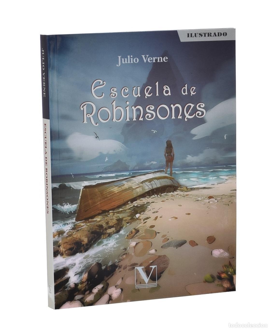 Libros de segunda mano: ESCUELA DE ROBINSONES - VERNE, Julio - Foto 1