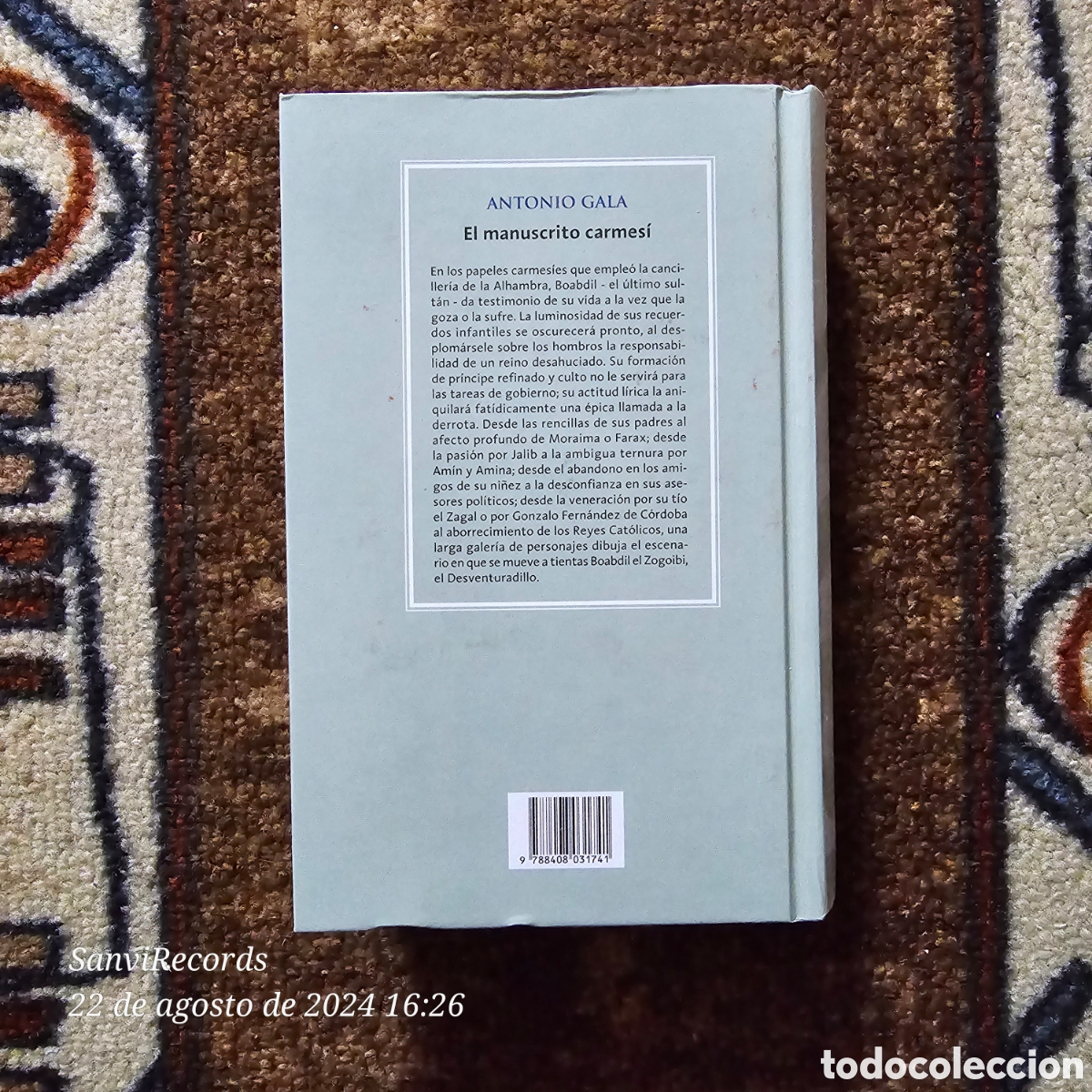 Libros de segunda mano: EL MANUSCRITO CARMES&Iacute; (ANTONIO GALA) (PLANETA) - Foto 2