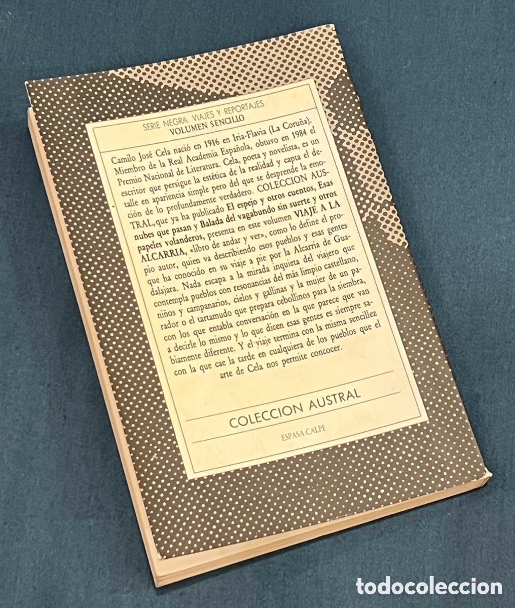 Libros de segunda mano: Libro. Camilo Jos&eacute; Cela. &ldquo;Viaje a la Alcarria&rdquo;. 1986. - Foto 2