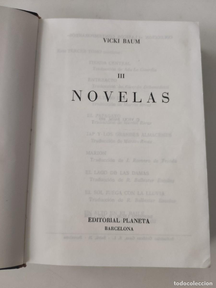Libros de segunda mano: Novelas III. Vicki Baum. Planeta. - Foto 1
