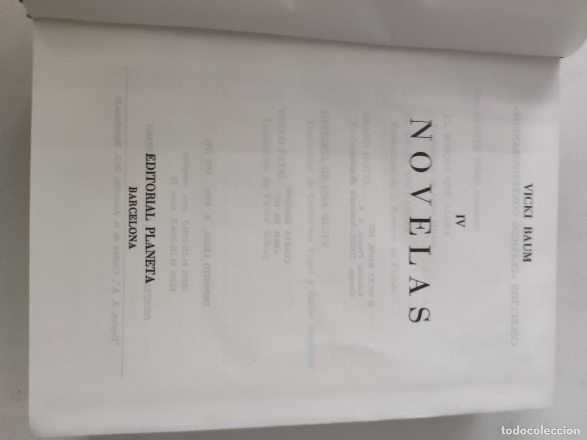 Libros de segunda mano: Novelas IV. Vicki Baum. Planeta. - Foto 1