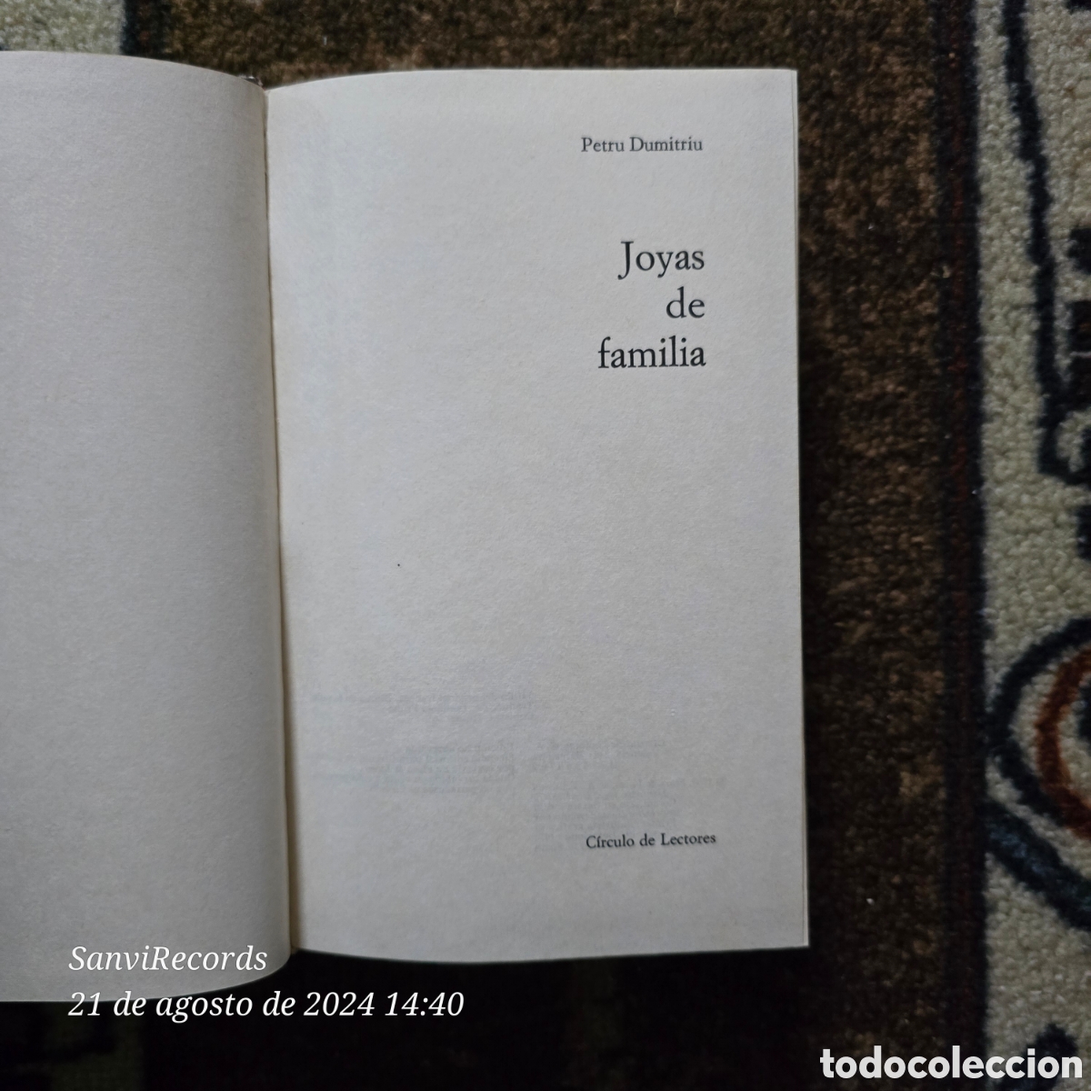 Libros de segunda mano: JOYAS DE FAMILIA (PETRU DUMITRIU) (C&Iacute;RCULO DE LECTORES) - Foto 2