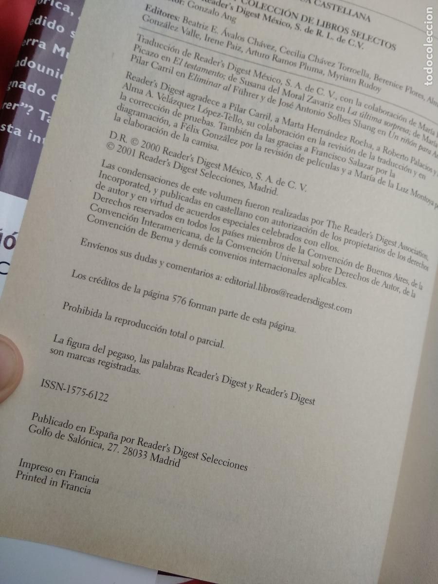 Libros de segunda mano: Libros selectos 2000 Ed. Readers Digest L.25813-306 - Foto 2