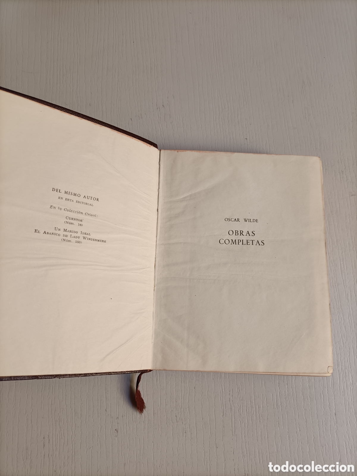 Libros de segunda mano: Oscar Wilde obras completas. Aguilar 1961 - Foto 10