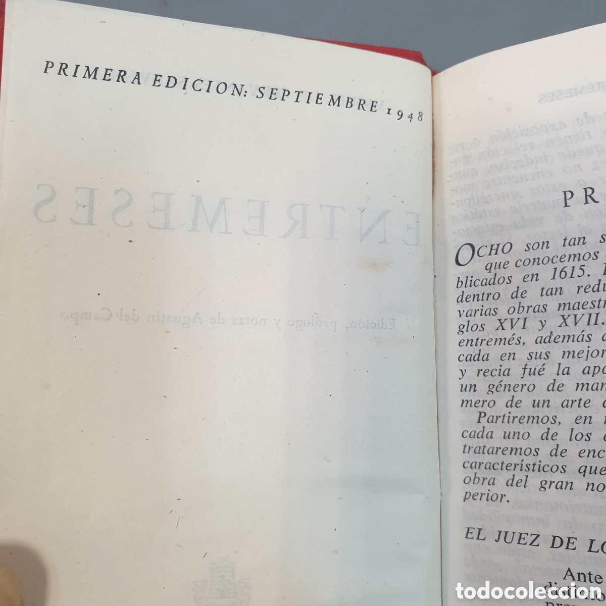 Libros de segunda mano: ENTREMESES . MIGUEL DE CERVANTES - Foto 3