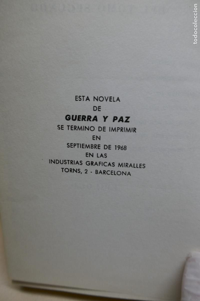 Libros de segunda mano: GUERRA Y PAZ - TOMO I-II - Leon TOLSTOI - Foto 11