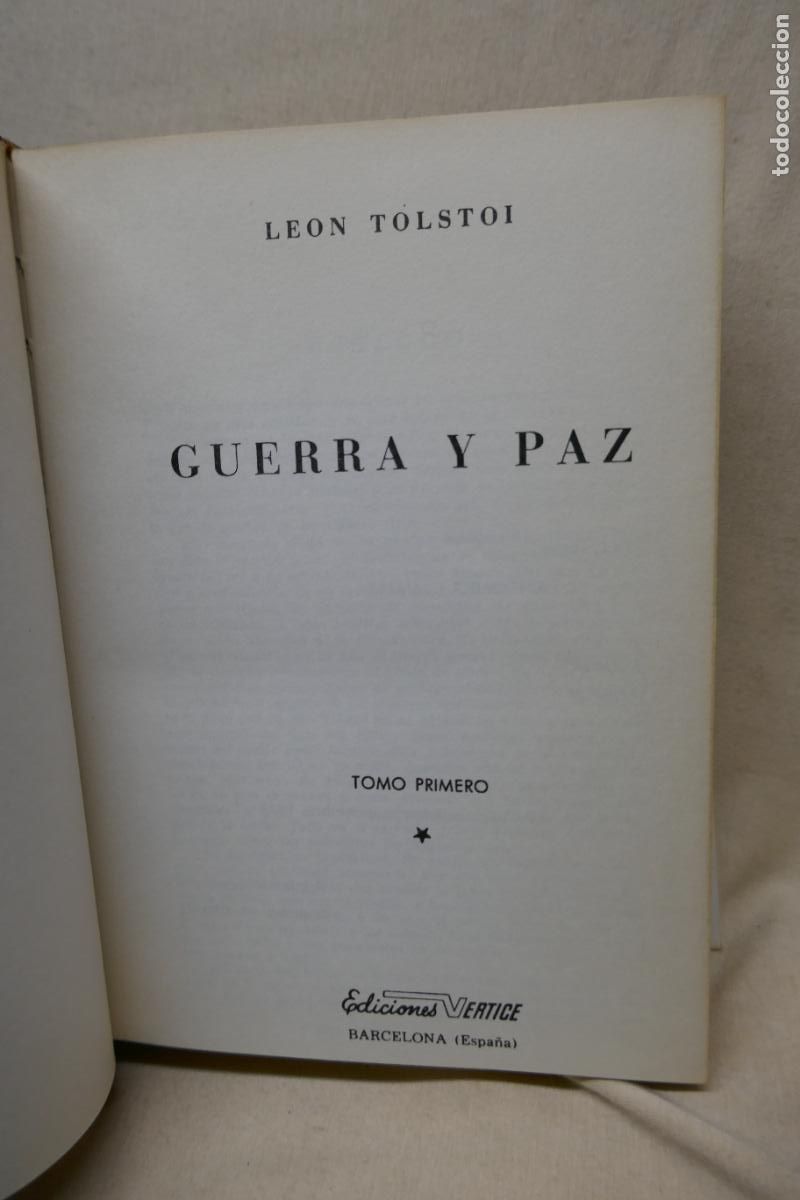 Libros de segunda mano: GUERRA Y PAZ - TOMO I-II - Leon TOLSTOI - Foto 22