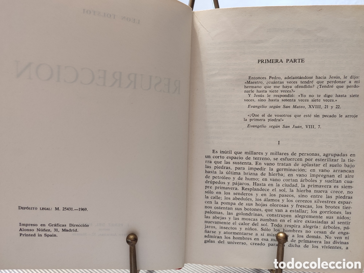 Libros de segunda mano: &rdquo;RESURRECCI&Oacute;N&rdquo; Le&oacute;n Tolst&oacute;i, 1969 - Foto 3