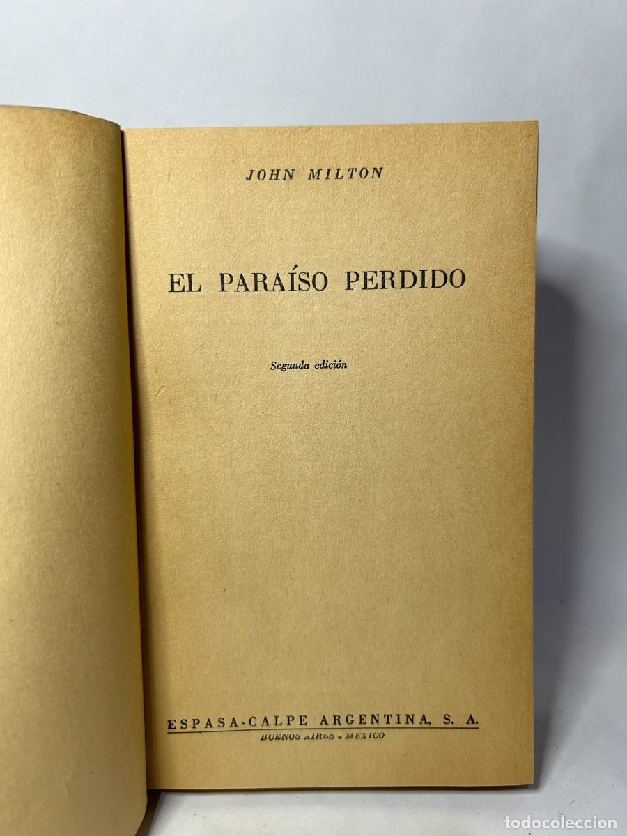 Libros de segunda mano: JOHN MILTON - EL PARAISO PERDIDO - 1951 - Foto 3