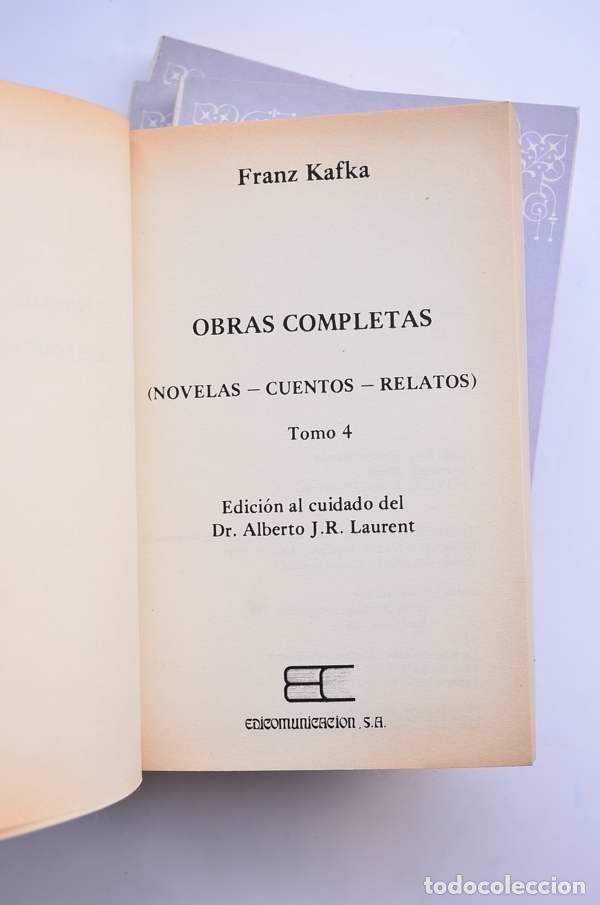 Libros de segunda mano: Franz Kafka. Obras completas - KAFKA, Franz - Foto 8