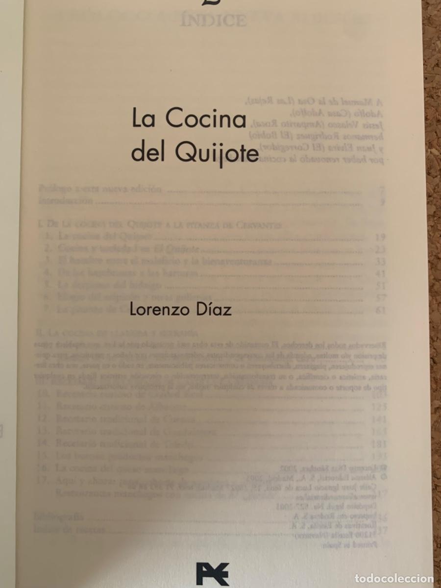 Libros de segunda mano: La cocina del Quijote (Bols 36) - Foto 2