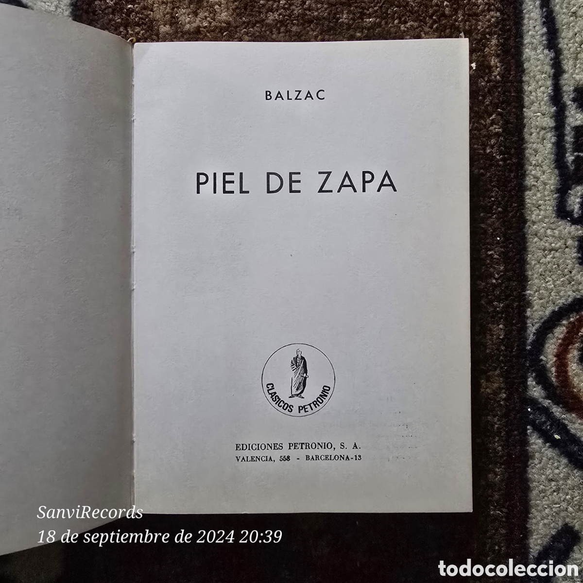 Libros de segunda mano: LA PIEL DE ZAPA (BALZAC) (PETRONIO) - Foto 2