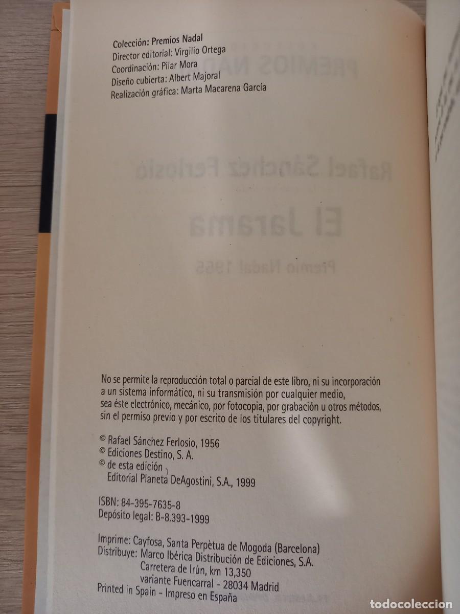 Libros de segunda mano: EL JARAMA - Rafael S&aacute;nchez Ferlosio - Planeta 1999 - Foto 6