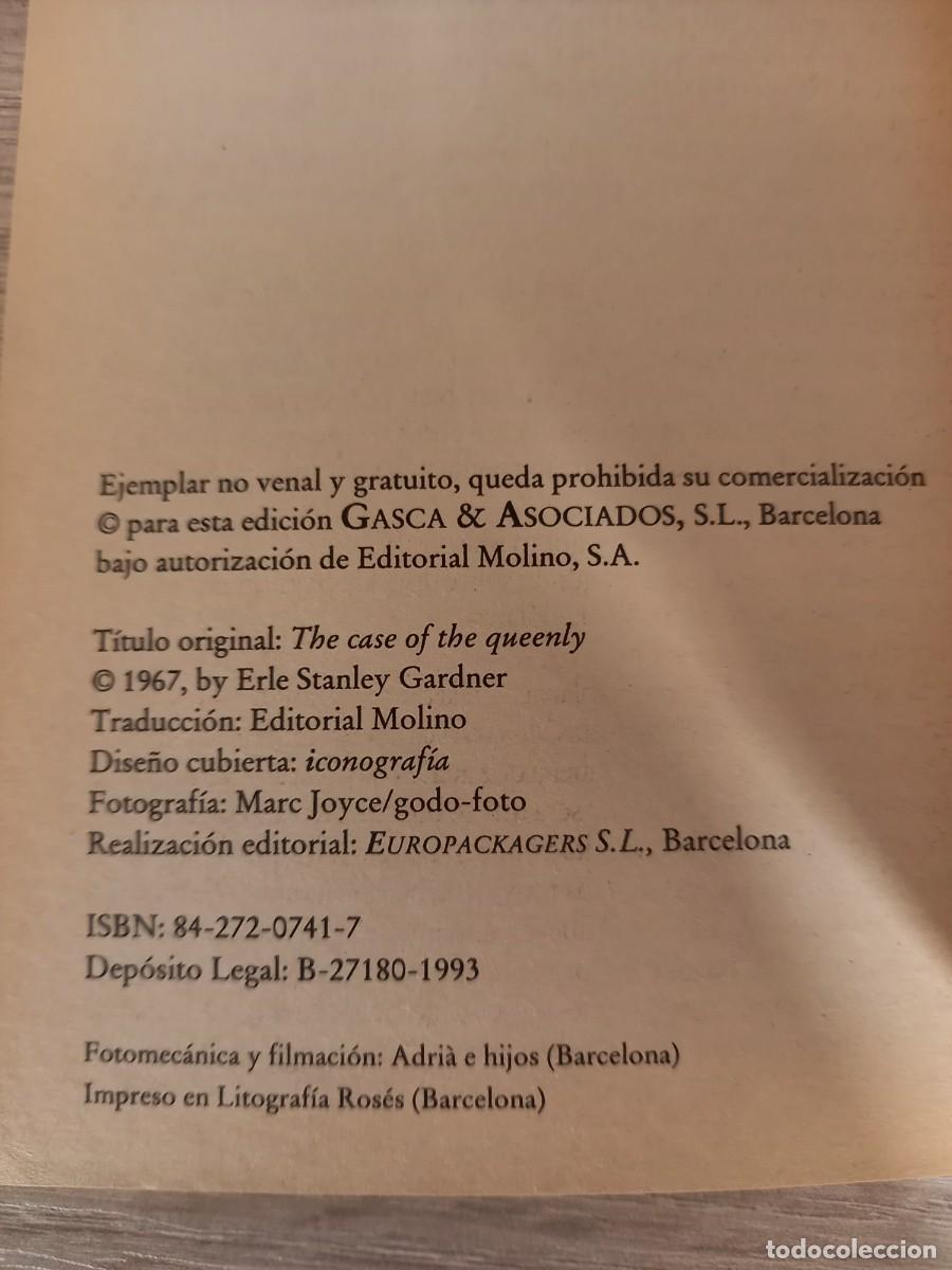 Libros de segunda mano: EL CASO DE LA CLIENTE MAJESTUOSA - Perry Mason (Prohibida su venta) - Foto 4