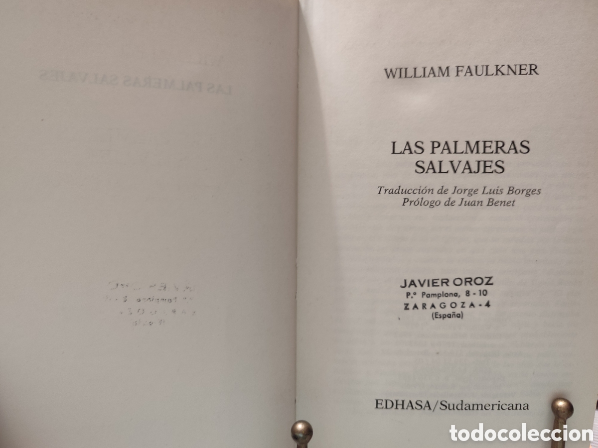 Libros de segunda mano: Las palmeras salvajes. Faulkner. - Foto 6