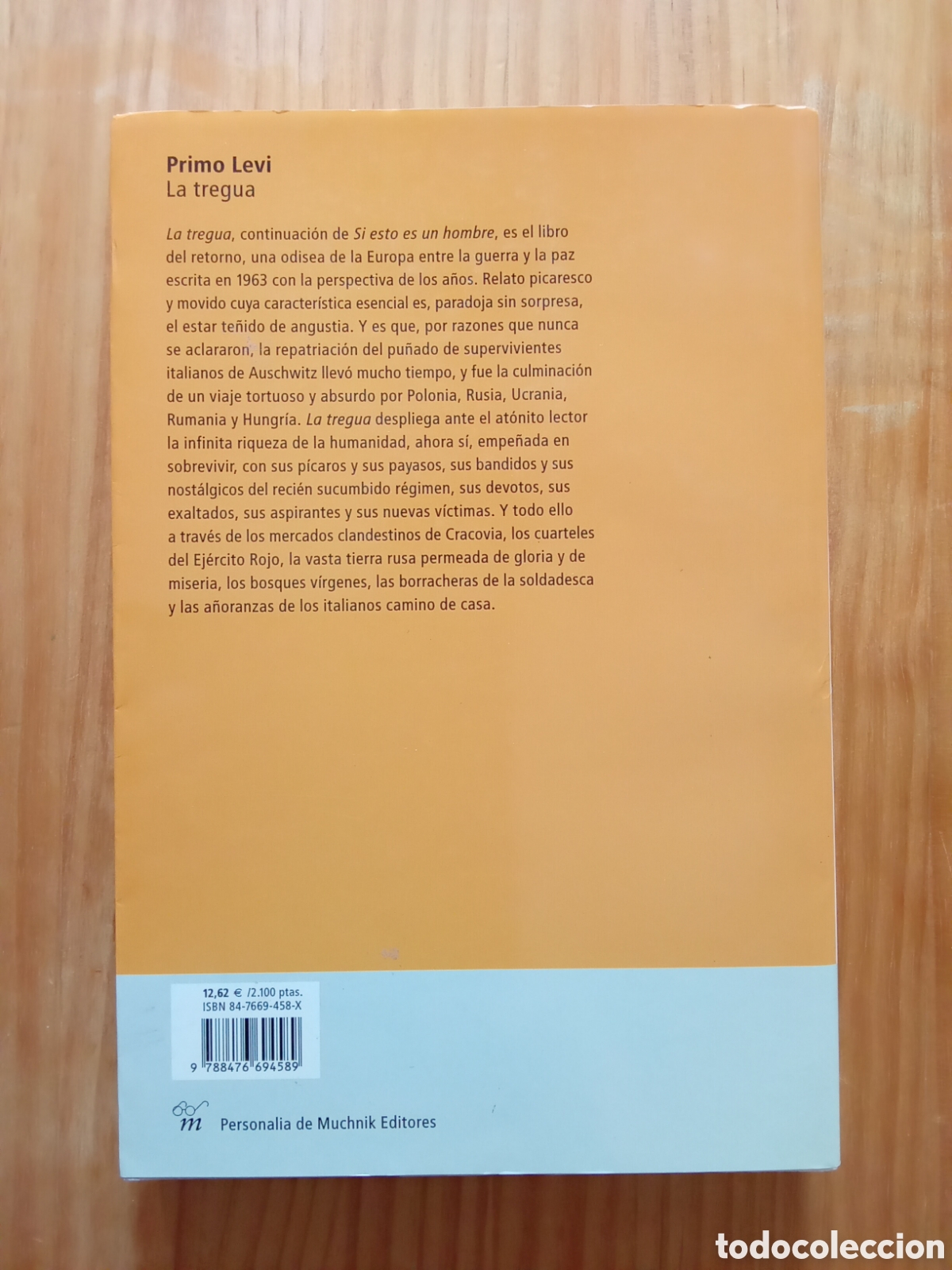 Libros de segunda mano: Primo Levi. la Tregua - Foto 2