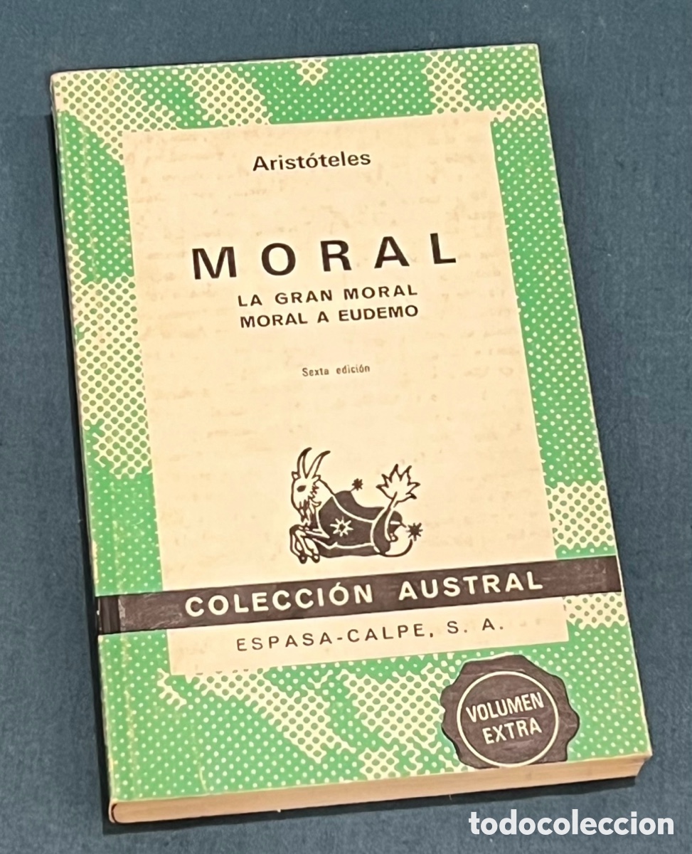 Libros de segunda mano: Libro. Arist&oacute;teles. &ldquo;Moral. La gran moral, Moral a Eudemo&rdquo;. 1976. - Foto 1