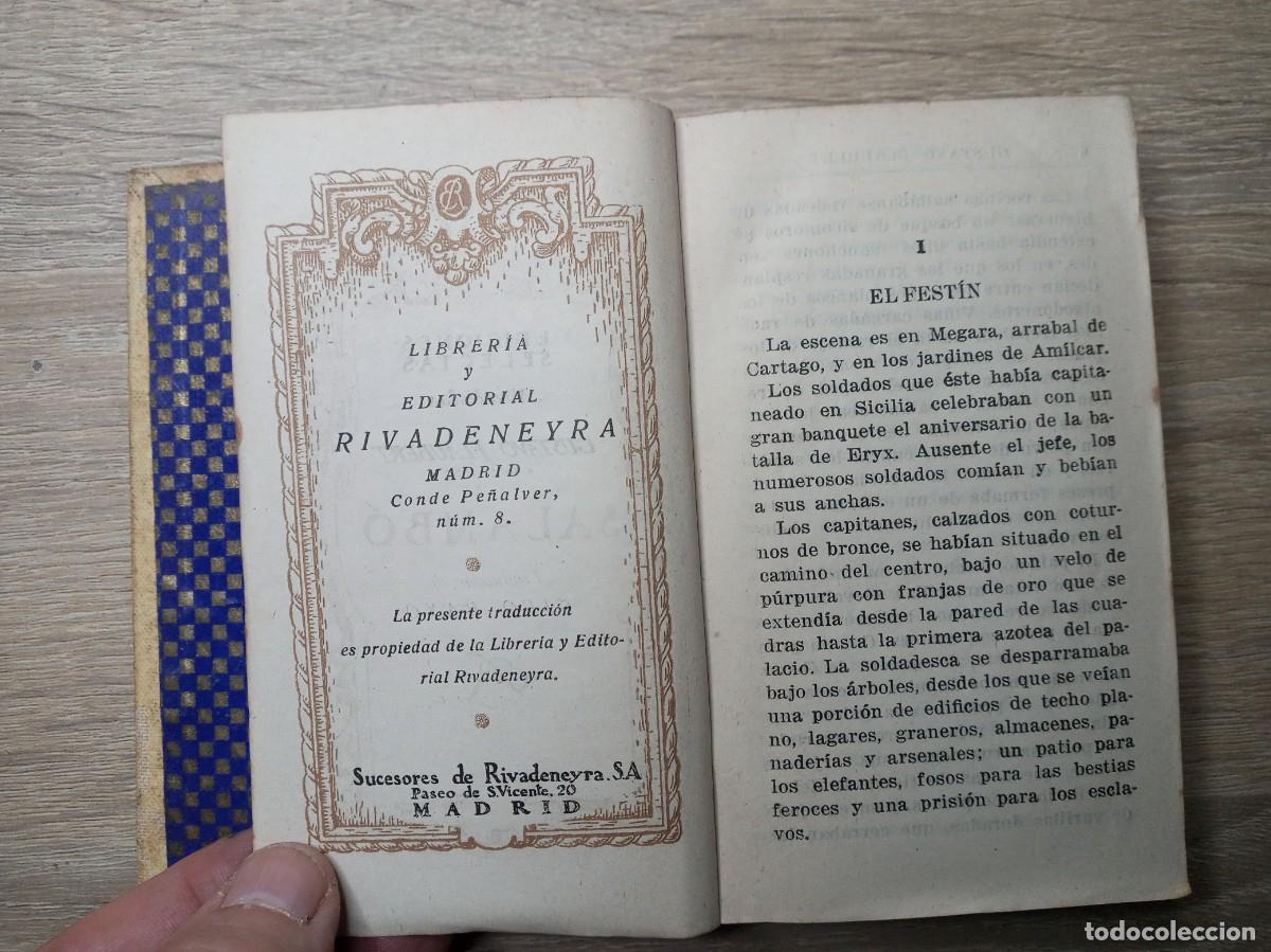 Libros de segunda mano: mini-libro: Salamb&oacute;, Gustavo Flaubert, [125 mm. x 78 mm.] Ediciones Selectas - Foto 3
