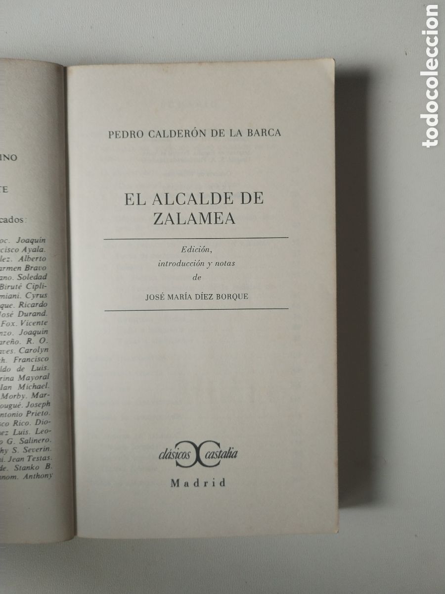 Libros de segunda mano: EL ALCALDE DE ZALAMEA/PEDRO CALDER&Oacute;N DE LA BARCA - Foto 3