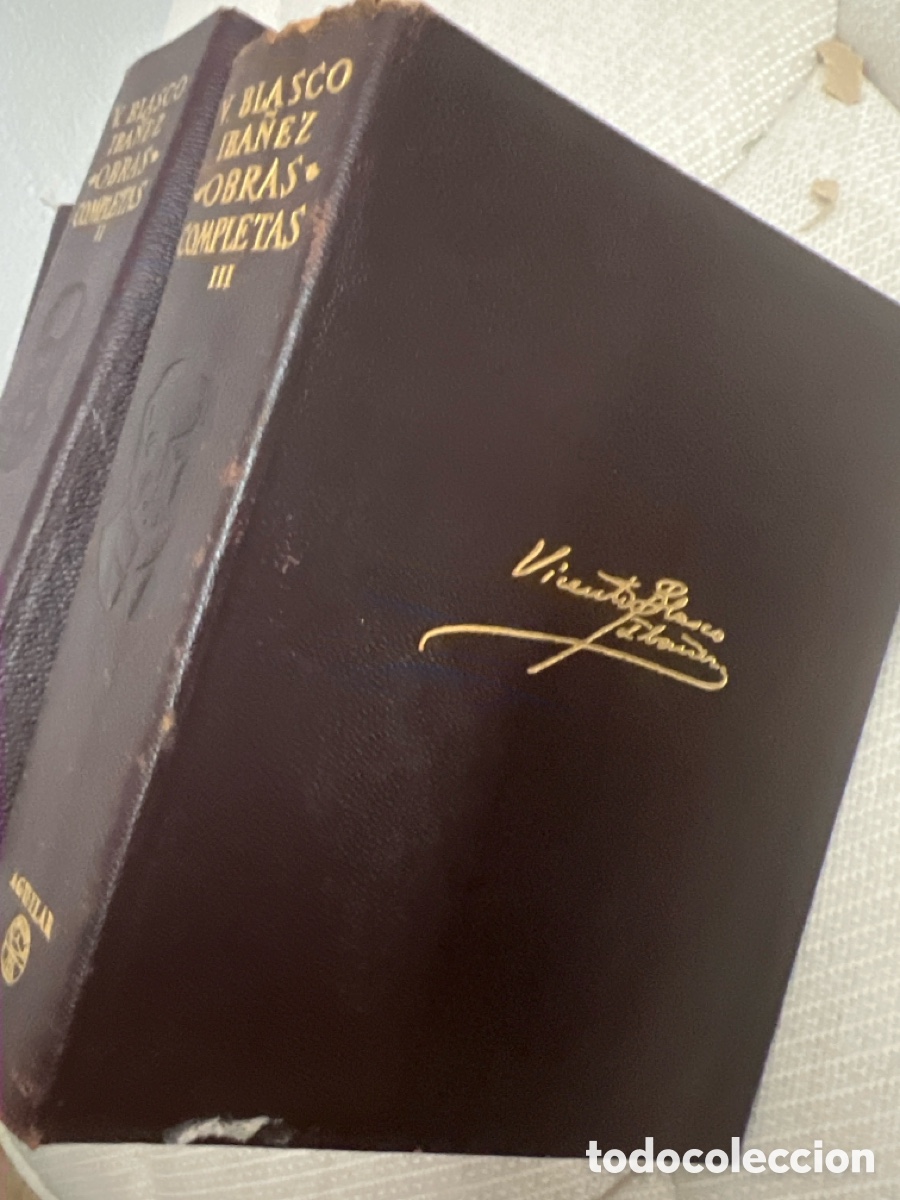 Libros de segunda mano: Obras completas Blasco Ib&aacute;&ntilde;ez 3 tomos - Foto 2