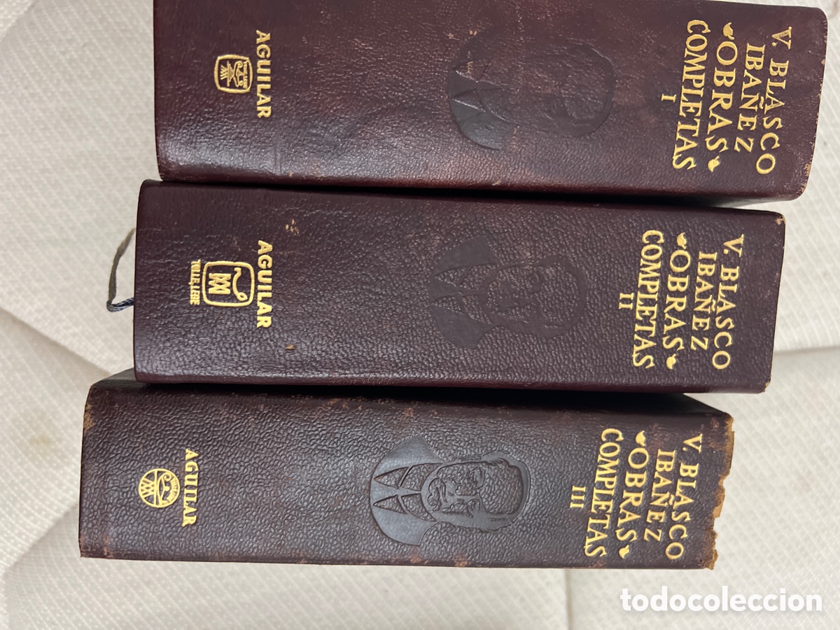 Libros de segunda mano: Obras completas Blasco Ib&aacute;&ntilde;ez 3 tomos - Foto 1