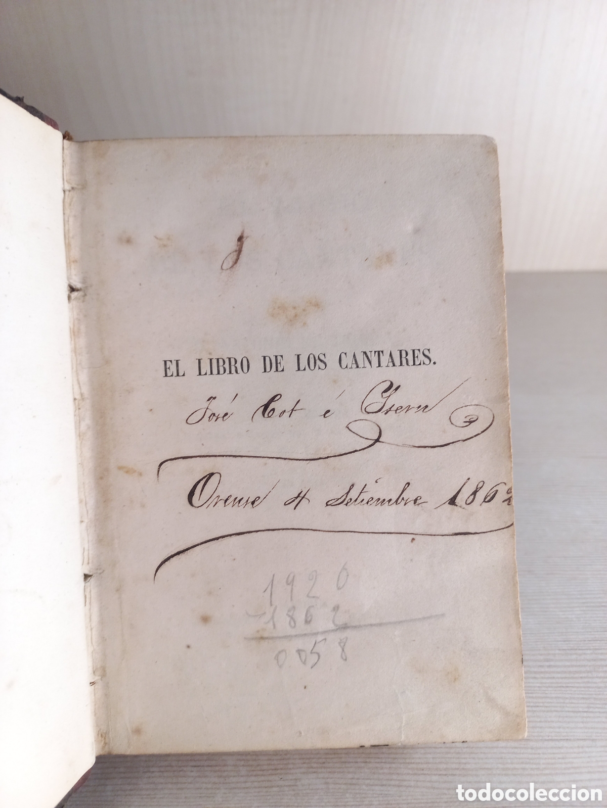 Libros de segunda mano: Libro de los cantares. Antonio de Trueba. Imprenta de Luis Palacios, 1862. - Foto 5