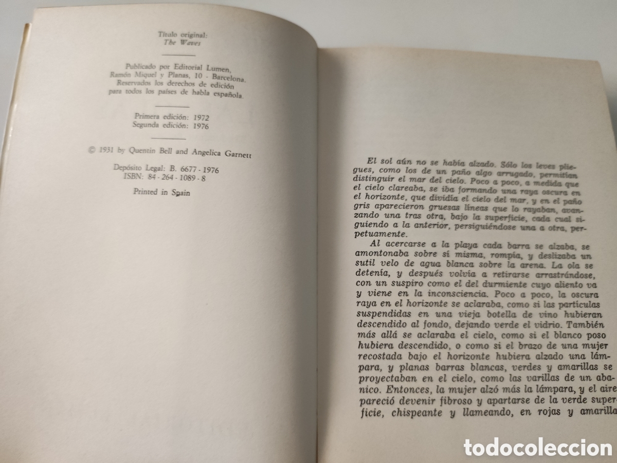 Libros de segunda mano: LAS OLAS .- Virginia Woolf - Foto 4