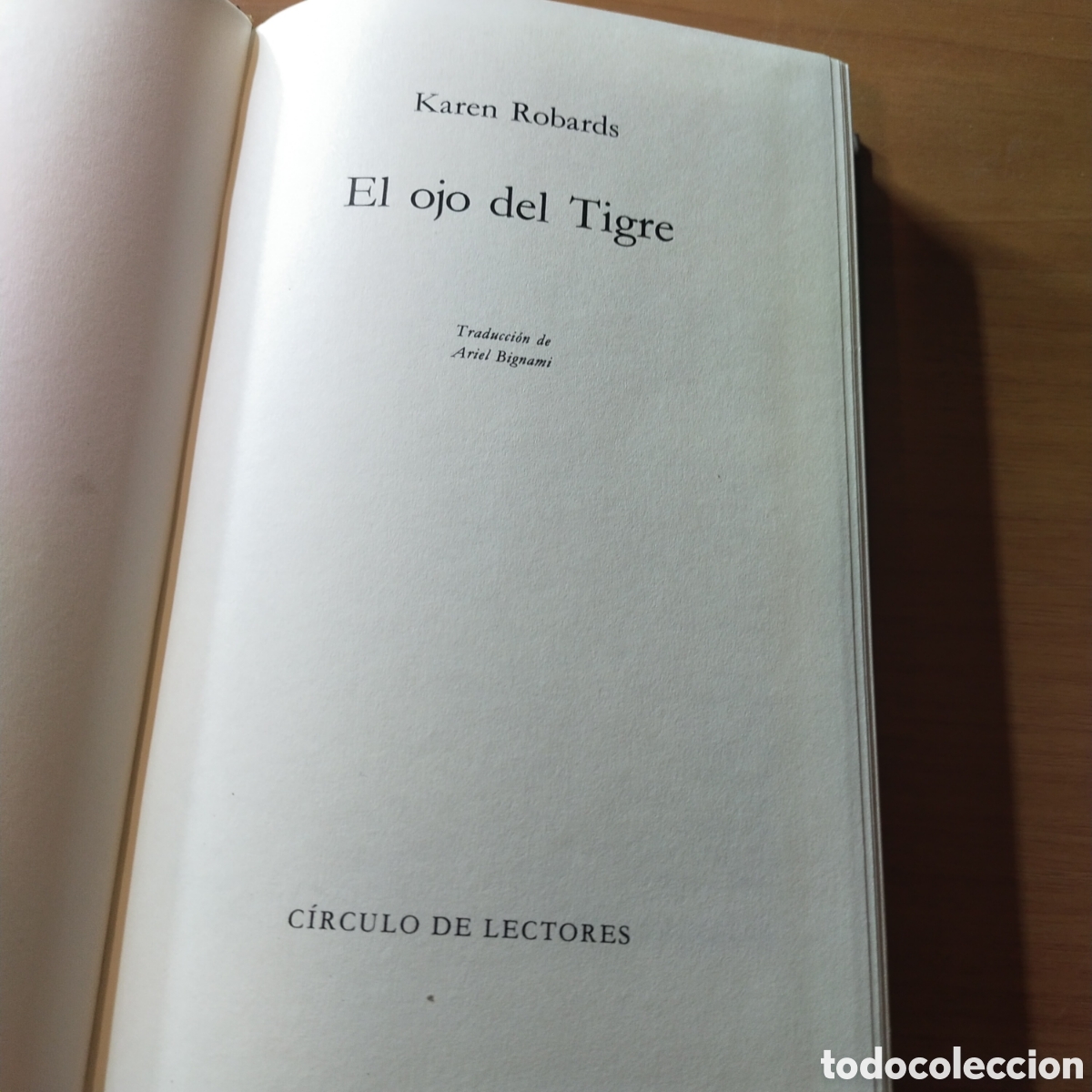 Libros de segunda mano: El ojo del tigre. Karen robards - Foto 1