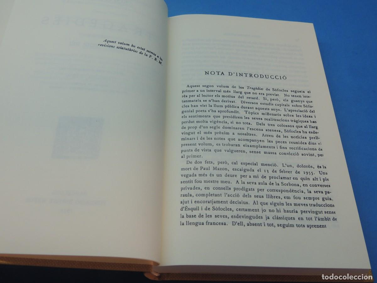 Libros de segunda mano: S&Ograve;FOCLES. TRAG&Egrave;DIES VOLUM II. &Agrave;IAX. EDIP REI - Foto 5