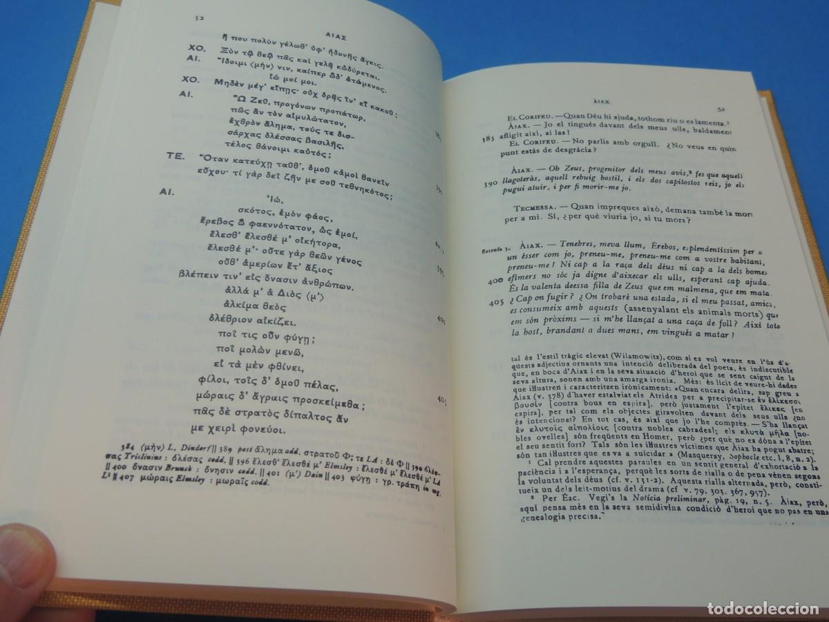 Libros de segunda mano: S&Ograve;FOCLES. TRAG&Egrave;DIES VOLUM II. &Agrave;IAX. EDIP REI - Foto 7