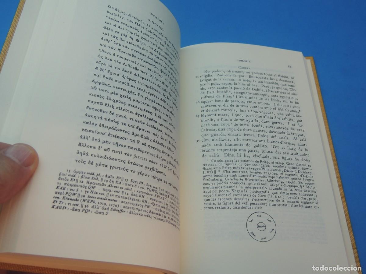 Libros de segunda mano: TE&Ograve;CRIT.- IDIL&middot;LIS. VOLUM I - Foto 6