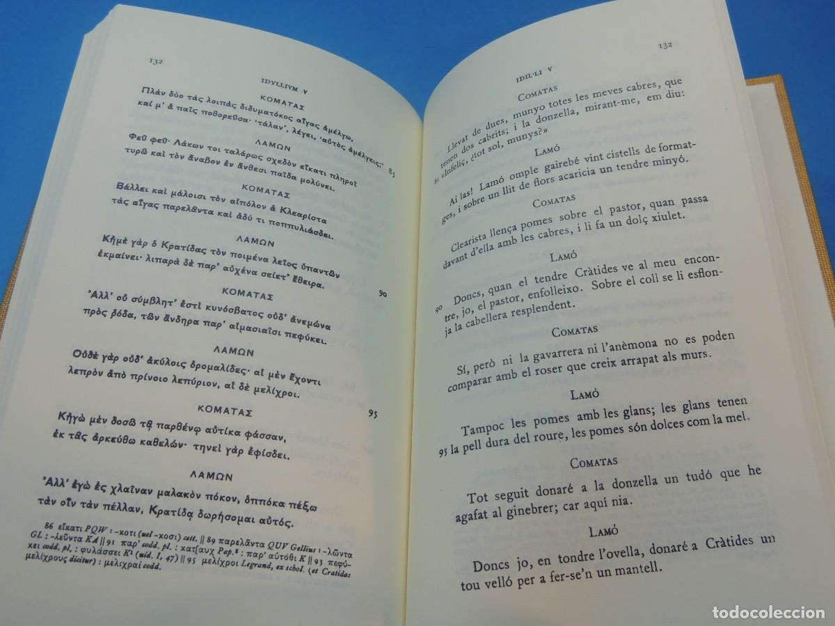 Libros de segunda mano: TE&Ograve;CRIT.- IDIL&middot;LIS. VOLUM I - Foto 8
