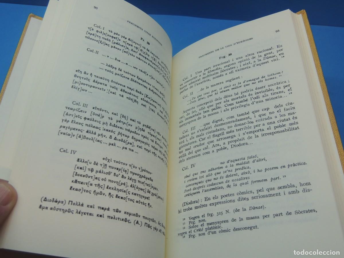 Libros de segunda mano: EUR&Iacute;PIDES.- TRAG&Egrave;DIES. VOLUM I. ALCESTIS - Foto 7