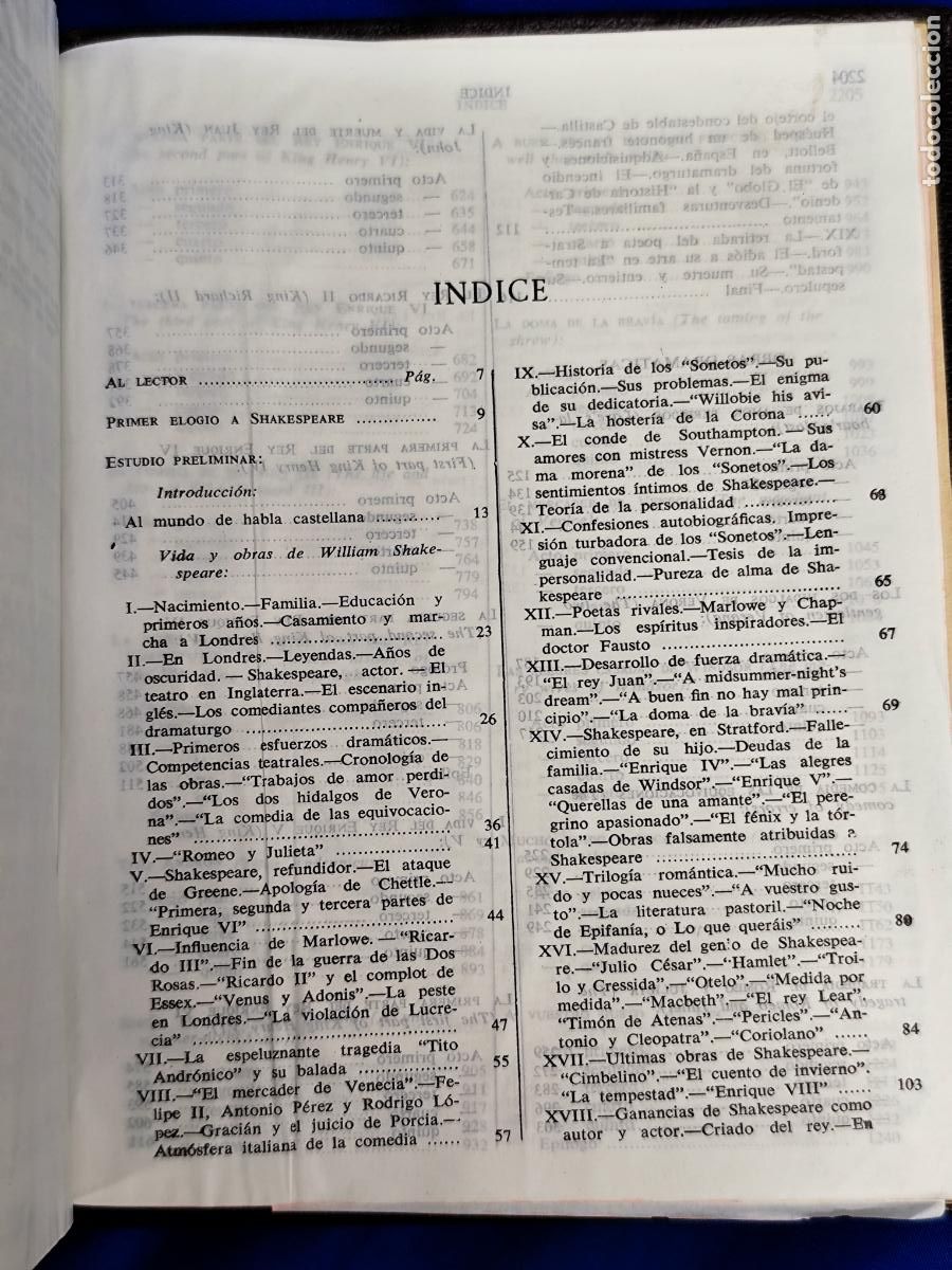 Libros de segunda mano: OBRAS COMPLETAS WILLIAN SHAKESPEARE AGUILAR 1961 - Foto 7